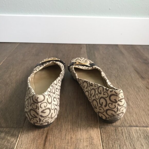Vintage Y2K G by Guess Farrah 2 Monogram Ballet Flats Shoes - Women's Size 7 - Picture 4 of 14